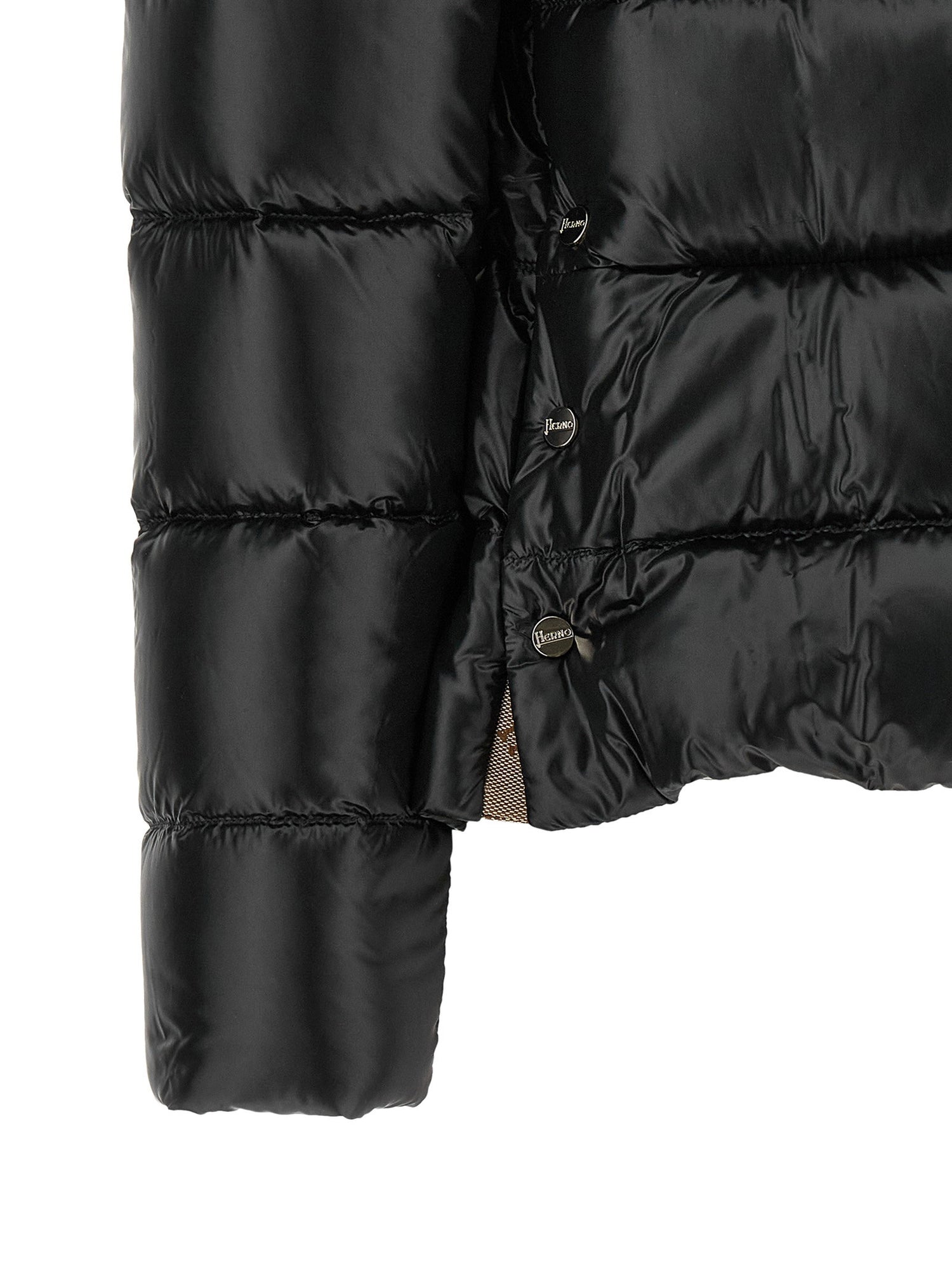 Herno Wide Neck Down Jacket Black  