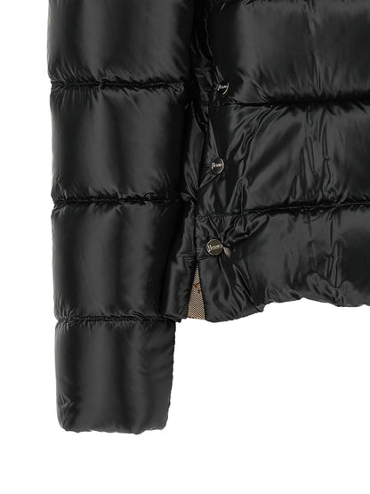 Herno Wide Neck Down Jacket Black  