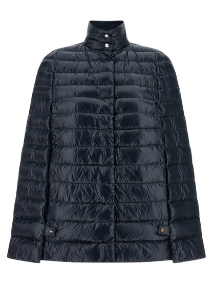 Herno Cape Down Jacket Blue