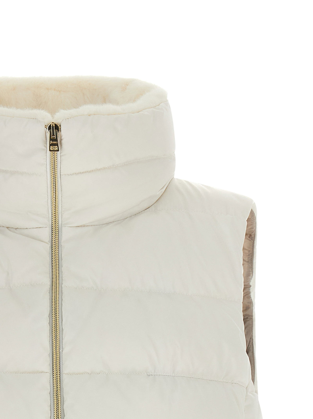 Herno Technical Satin Vest White