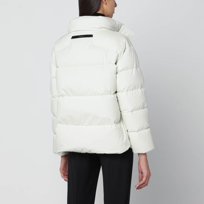 HERNO Laminar 2L Gore-Tex Belted Down Jacket in Ivory White