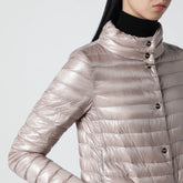 HERNO Light Pink Quilted Nylon Padded Jacket