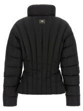 Elisabetta Franchi Bustier Quilted Down Jacket Black  