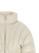 Elisabetta Franchi Exhausted Quilted Down Jacket White