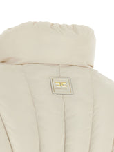 Elisabetta Franchi Exhausted Quilted Down Jacket White