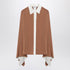 Max Mara Camel Silk Colour-Block Shirt Beige