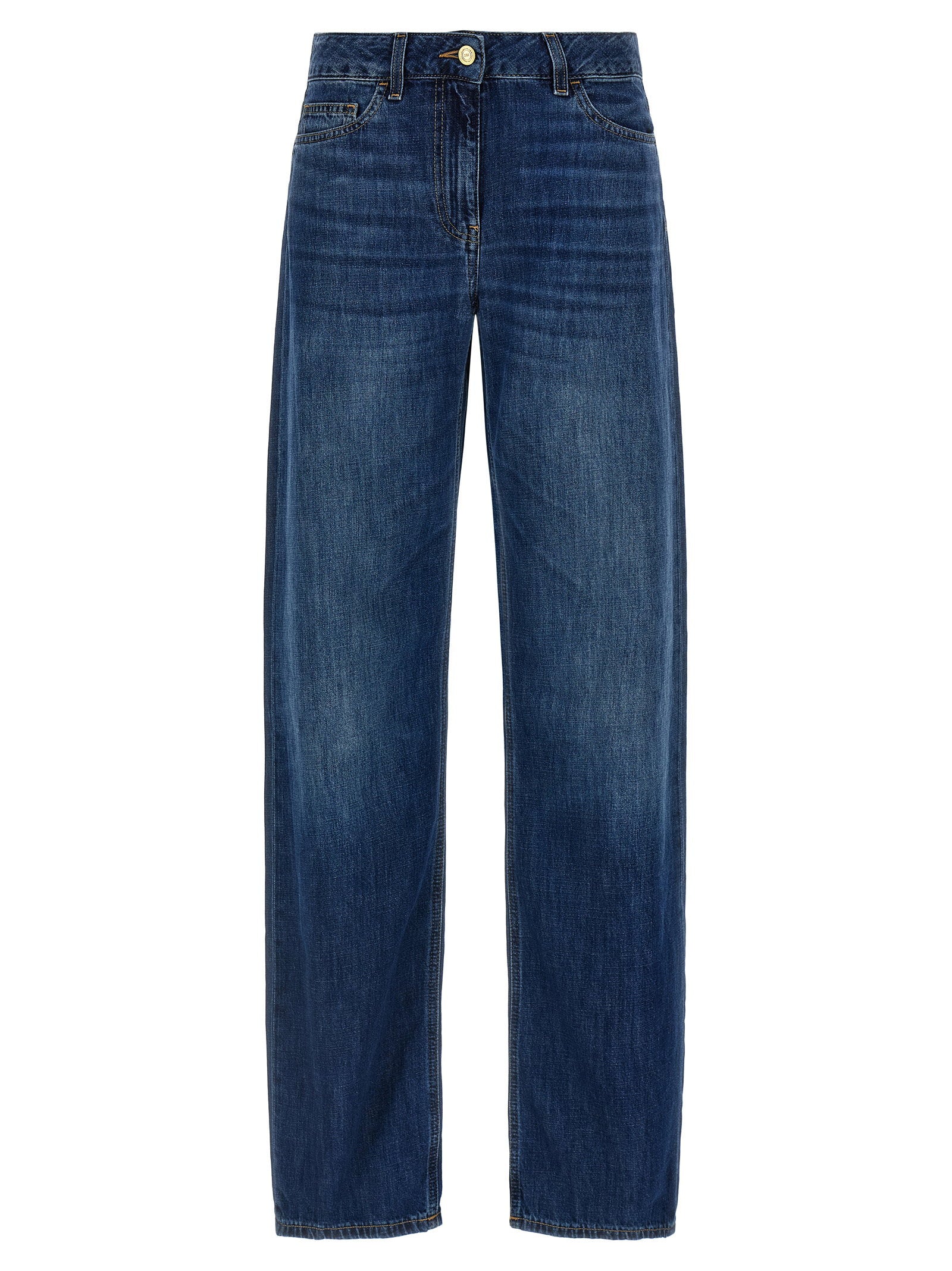 Elisabetta Franchi Palazzo Jeans Blue