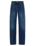 Elisabetta Franchi Palazzo Jeans Blue