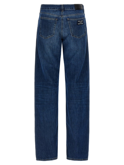 Elisabetta Franchi Palazzo Jeans Blue