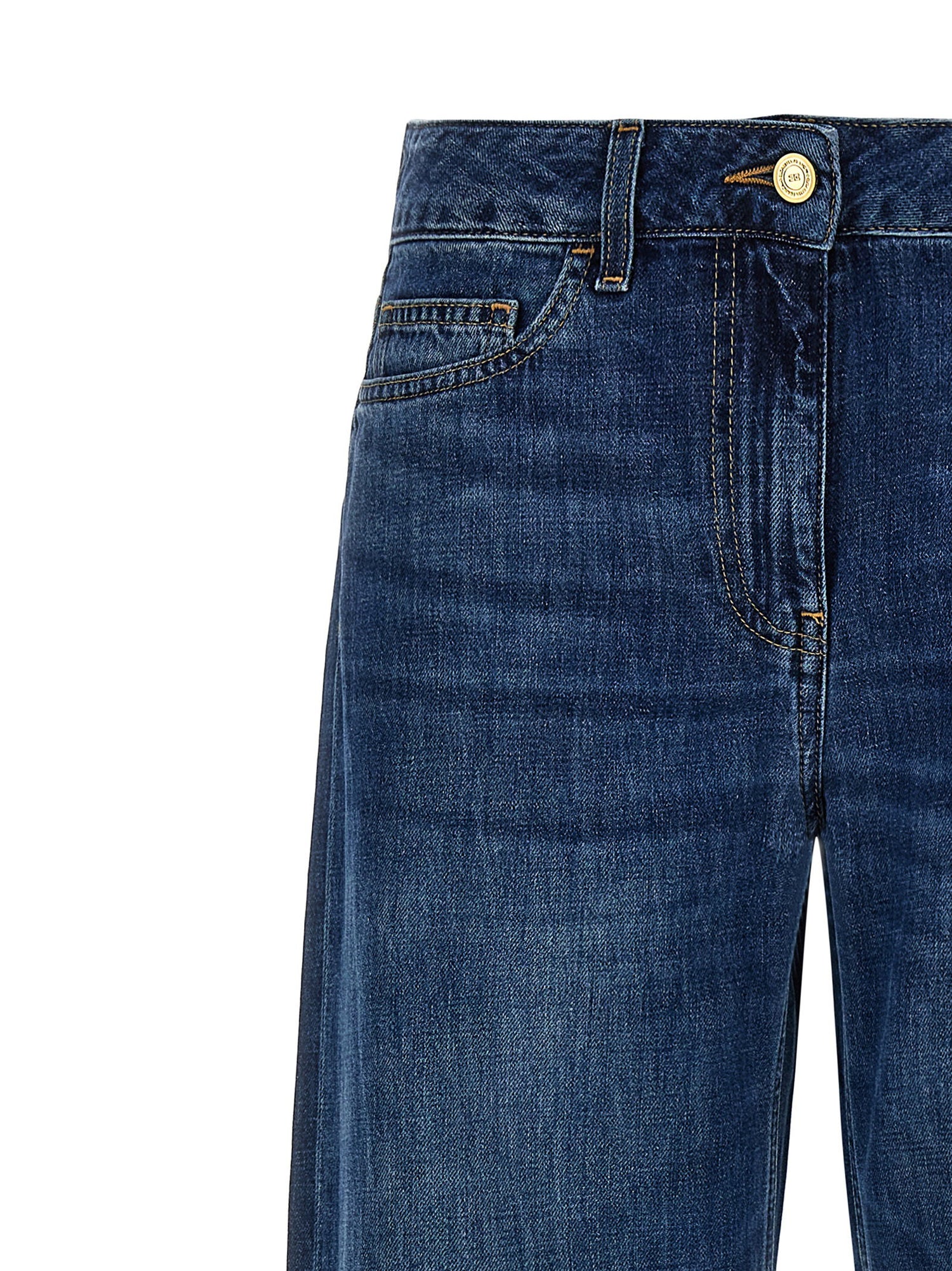 Elisabetta Franchi Palazzo Jeans Blue