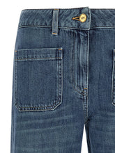 Elisabetta Franchi Logo Embroidery Jeans Blue