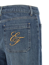 Elisabetta Franchi Logo Embroidery Jeans Blue