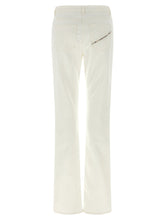 Elisabetta Franchi Jewel Padlock Jeans White