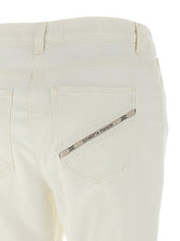 Elisabetta Franchi Jewel Padlock Jeans White