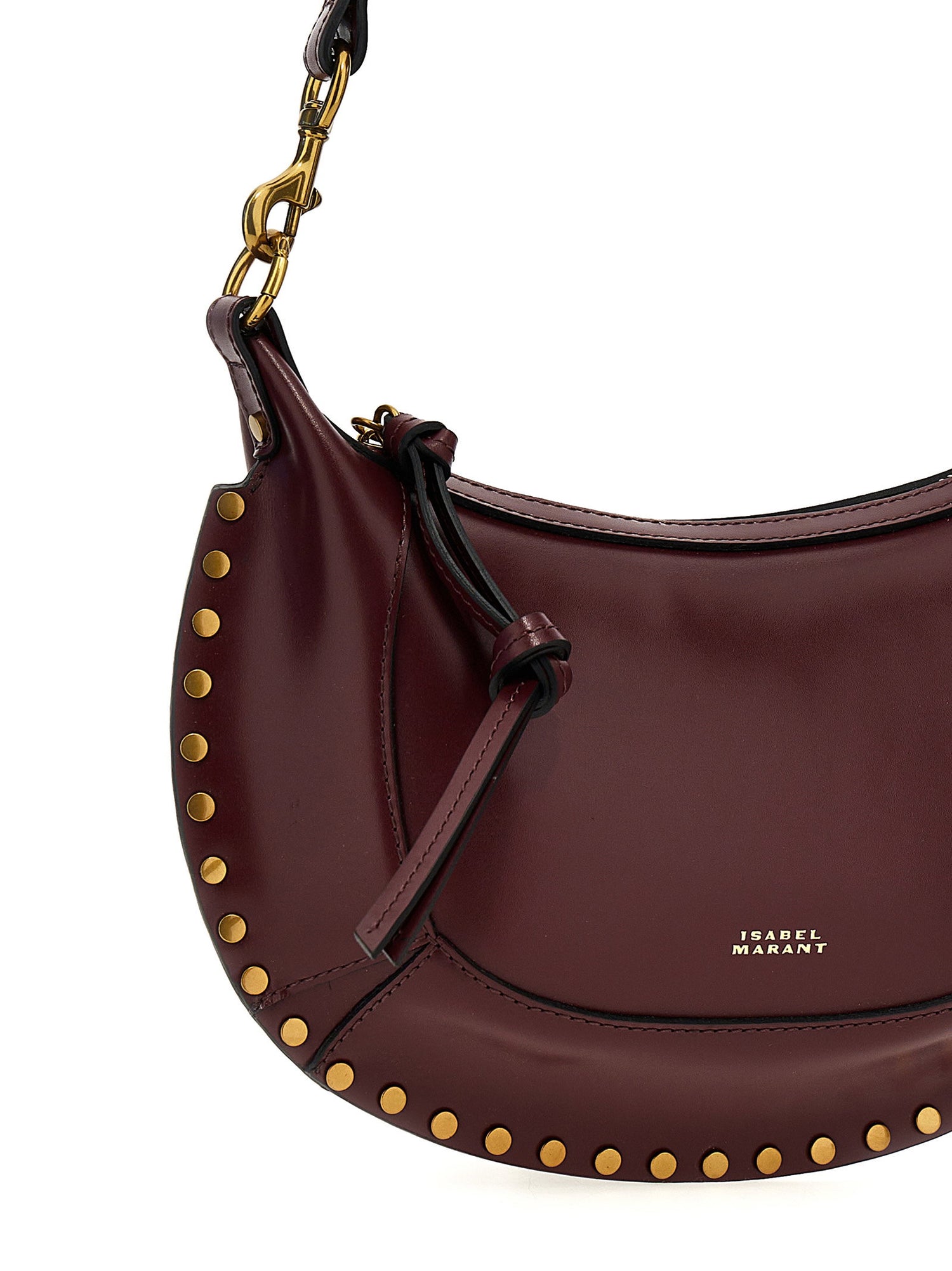 Isabel Marant Oskan Moon Shoulder Bag Bordeaux