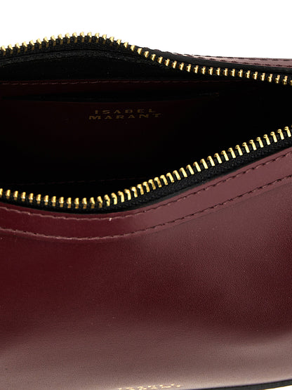 Isabel Marant Oskan Moon Shoulder Bag Bordeaux