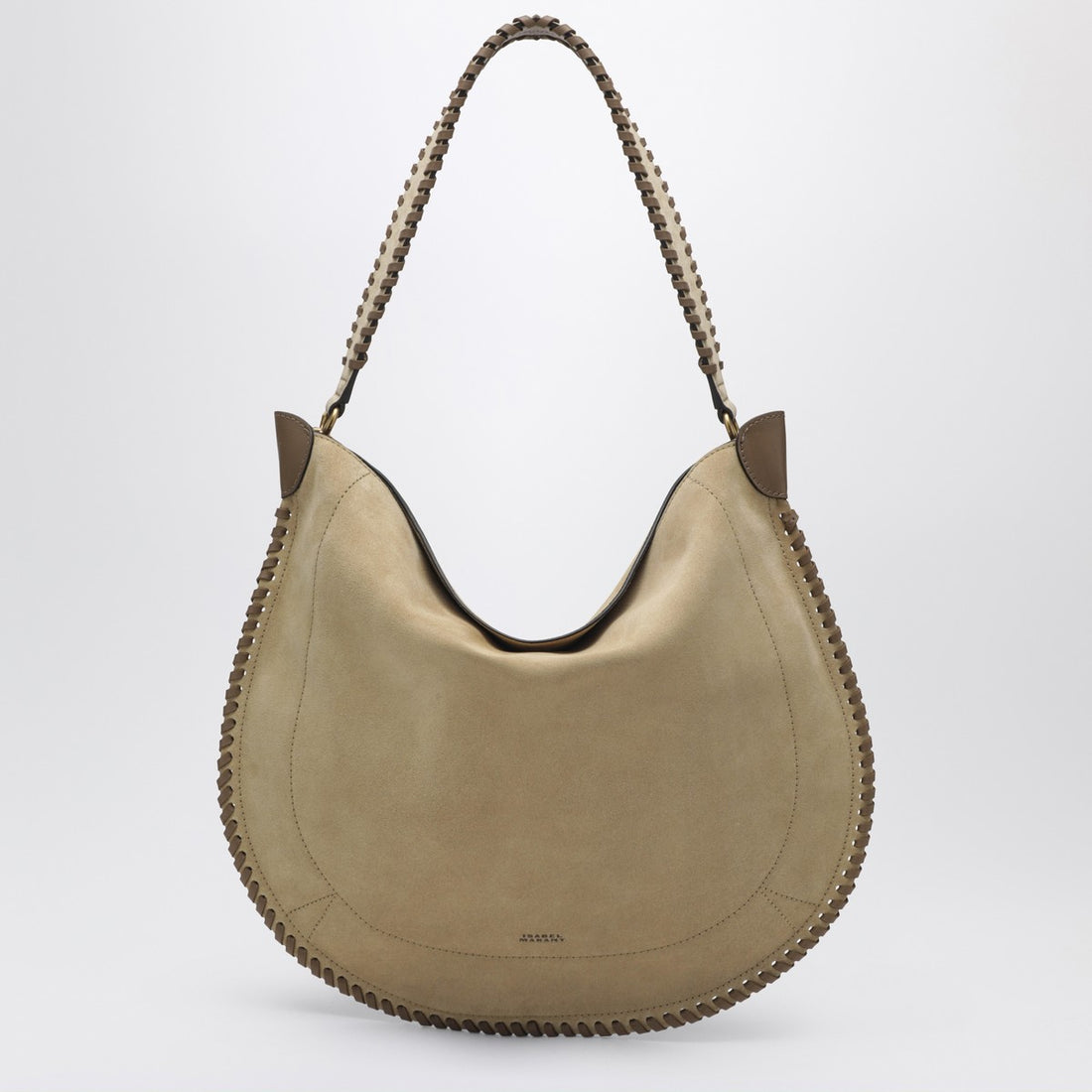 Isabel Marant Oskan Soft Suede Hobo Bag Beige