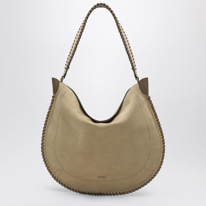 Isabel Marant Oskan Soft Suede Hobo Bag Beige