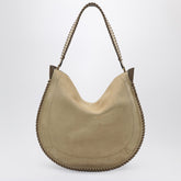 Isabel Marant Oskan Soft Suede Hobo Bag Beige