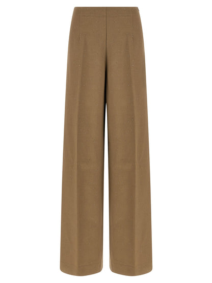 Herno Micro Sequin Pants Brown