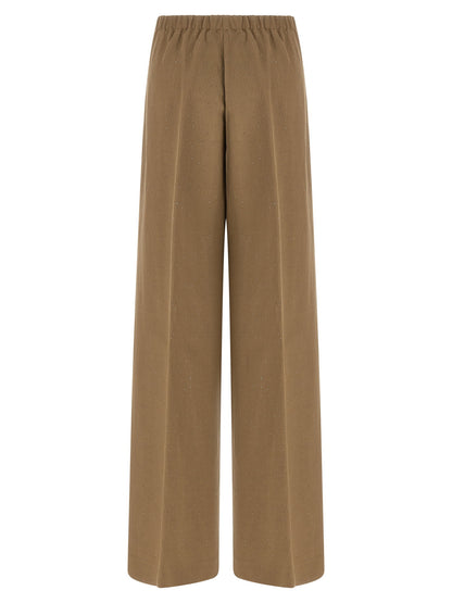 Herno Micro Sequin Pants Brown