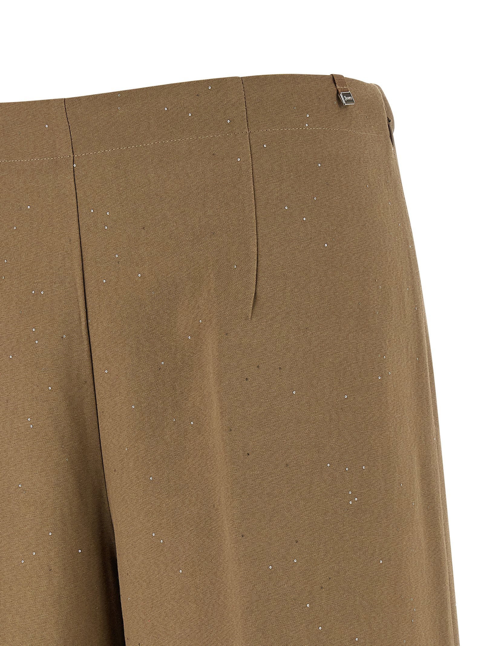 Herno Micro Sequin Pants Brown