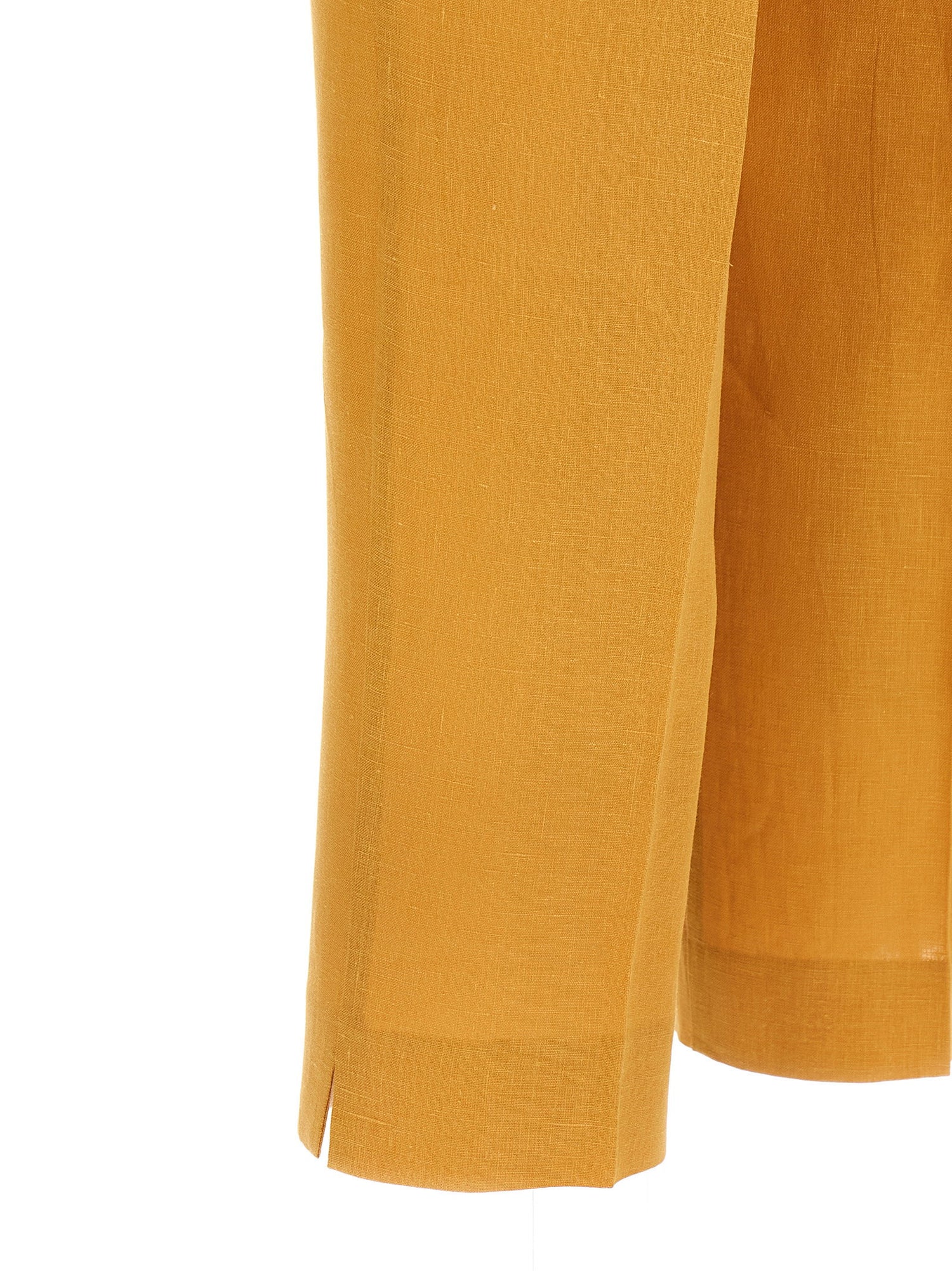 Herno Linen Trousers Orange