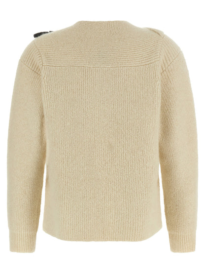 Isabel Marant Thais Sweater With Alamari White