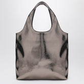 A.P.C. Ninon Metallic Tote Bag in Silver Grey