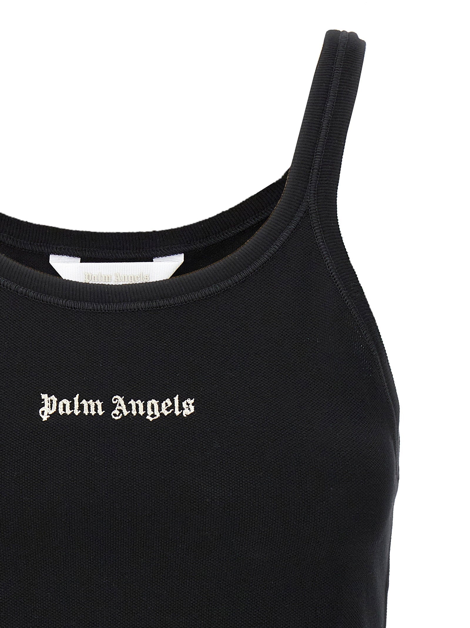 Palm Angels Classic Logo Tank Top White/black