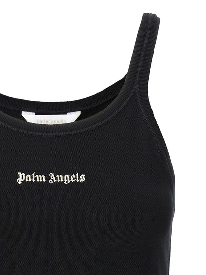 Palm Angels Classic Logo Tank Top White/black