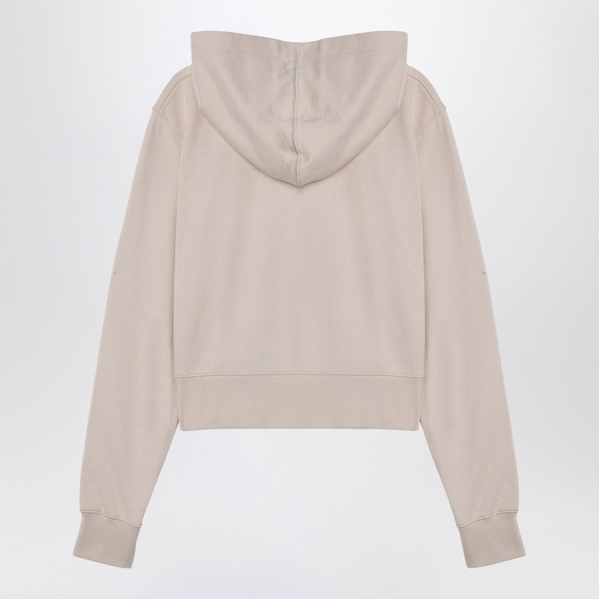Palm Angels Logo cotton hoodie in light beige beige