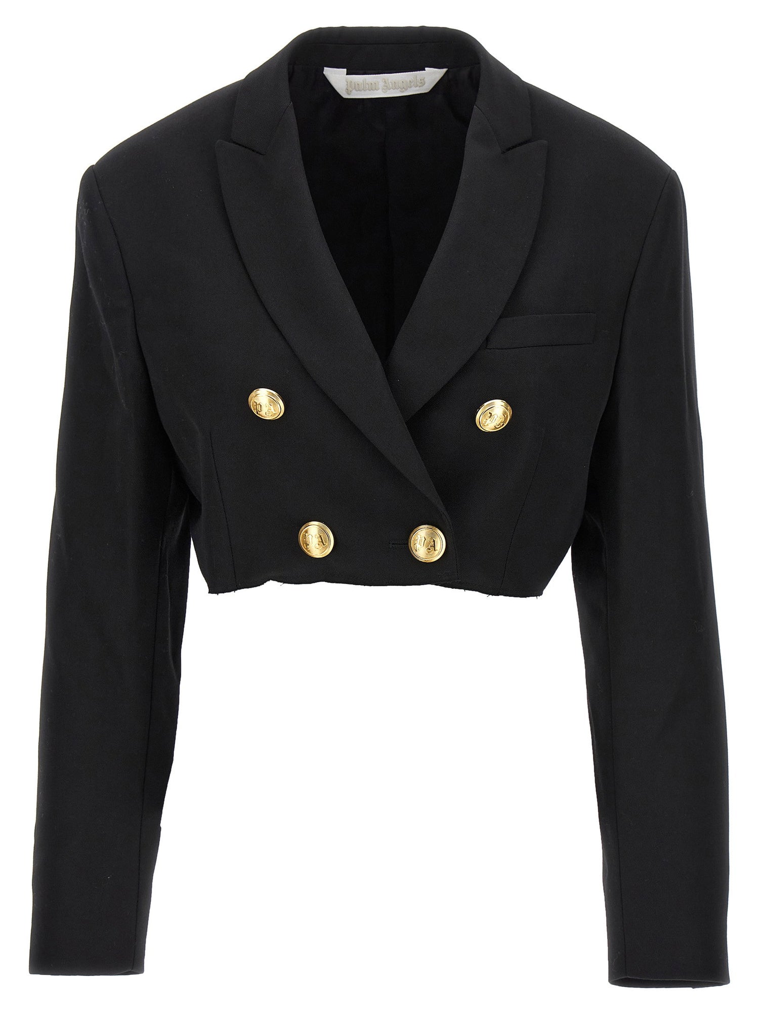 Palm Angels Cropped Blazer Black