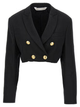 Palm Angels Cropped Blazer Black
