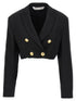 Palm Angels Cropped Blazer Black