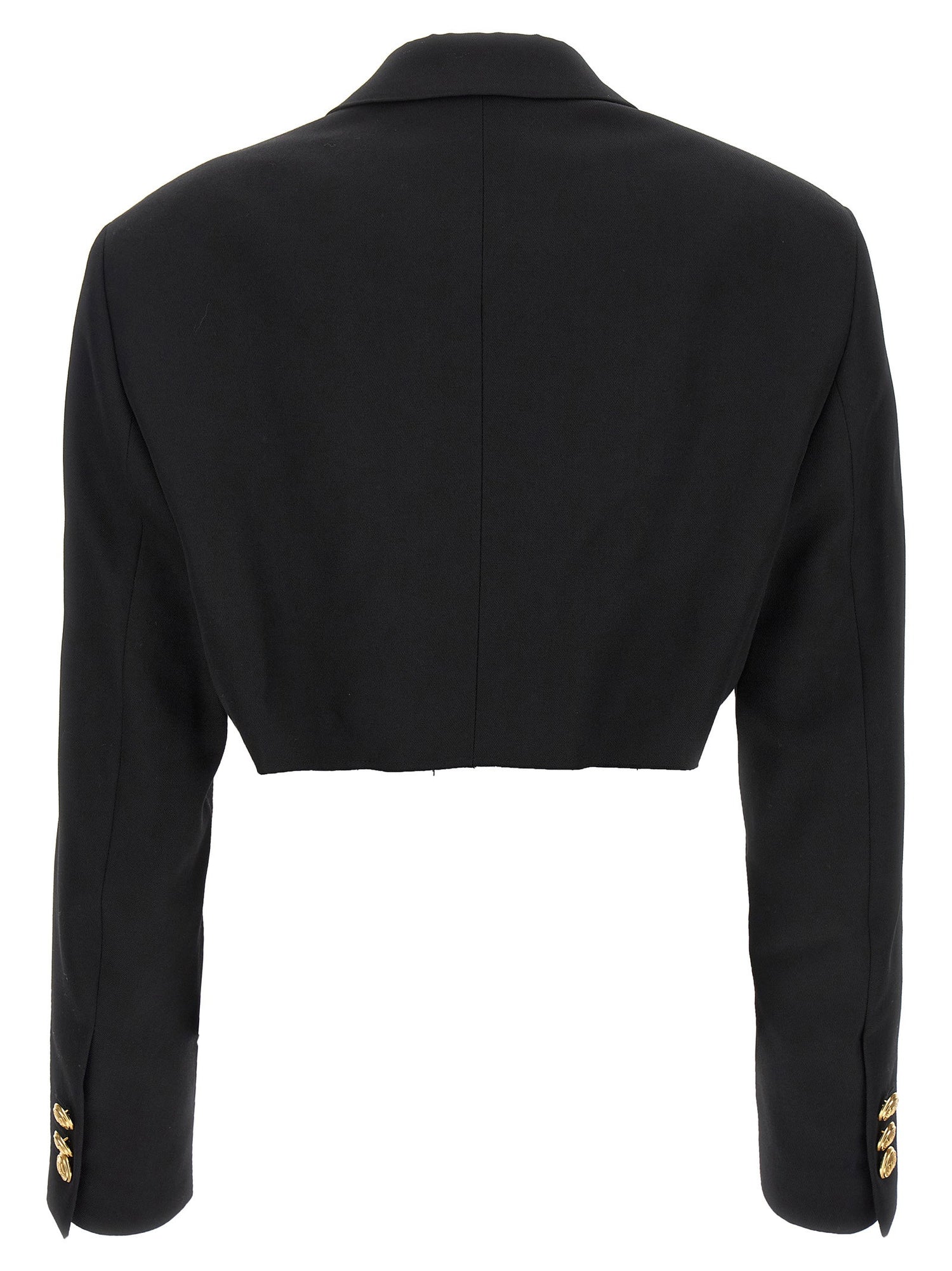Palm Angels Cropped Blazer Black