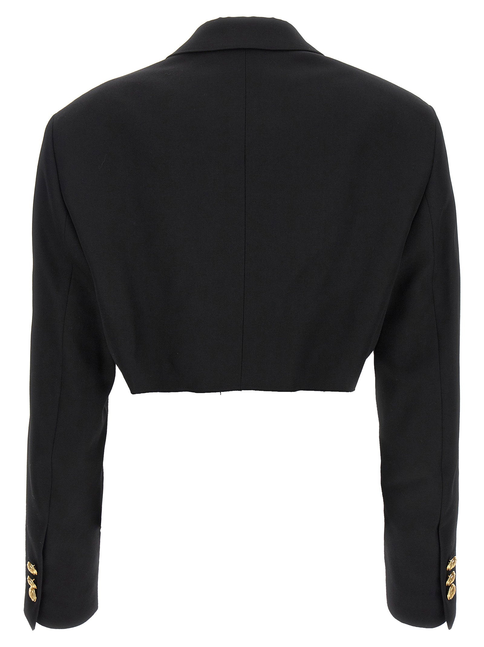 Palm Angels Cropped Blazer Black