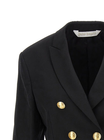 Palm Angels Cropped Blazer Black