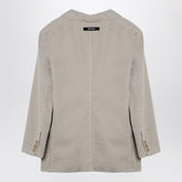 Palm Angels Double-breasted Cotton Jacket Beige beige