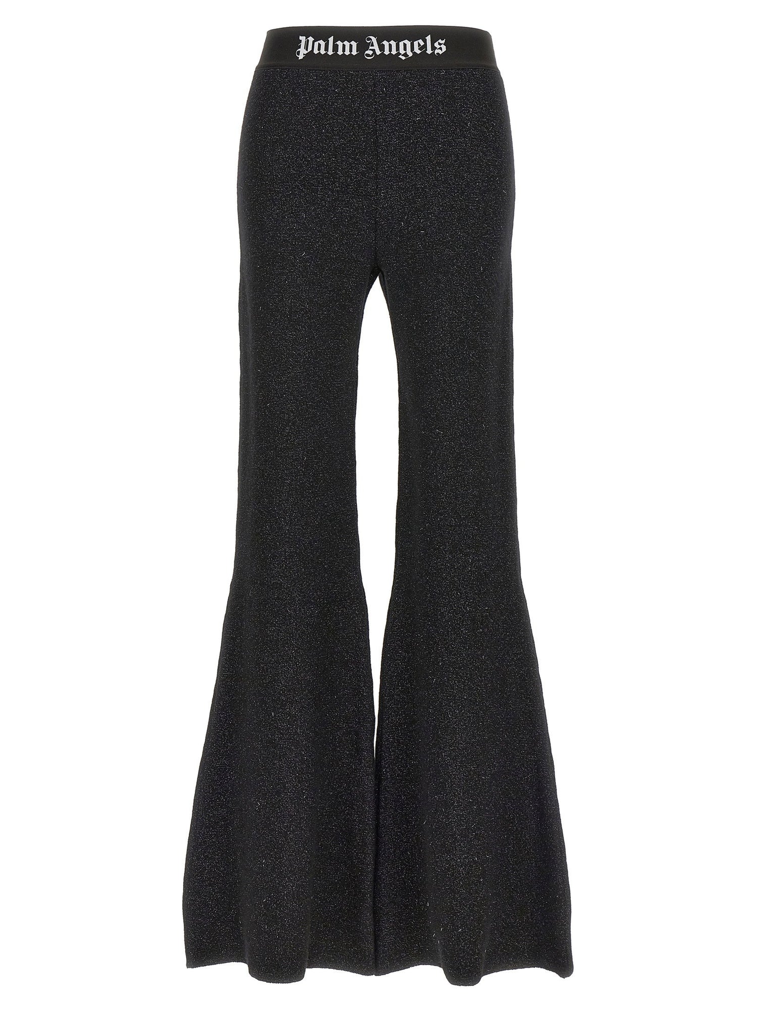 Palm Angels Logo Tape Pants Black