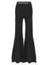 Palm Angels Logo Tape Pants Black
