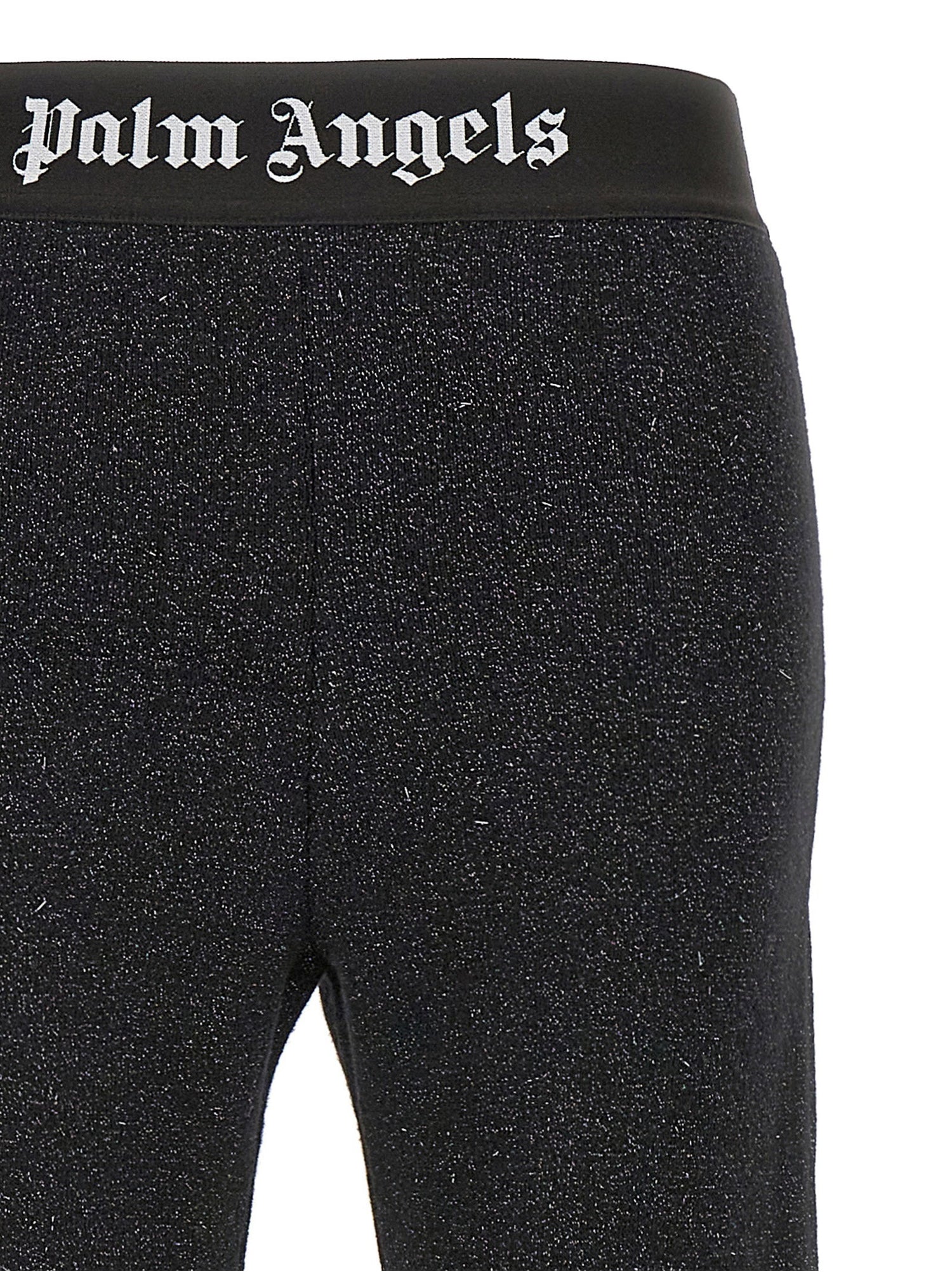 Palm Angels Logo Tape Pants Black