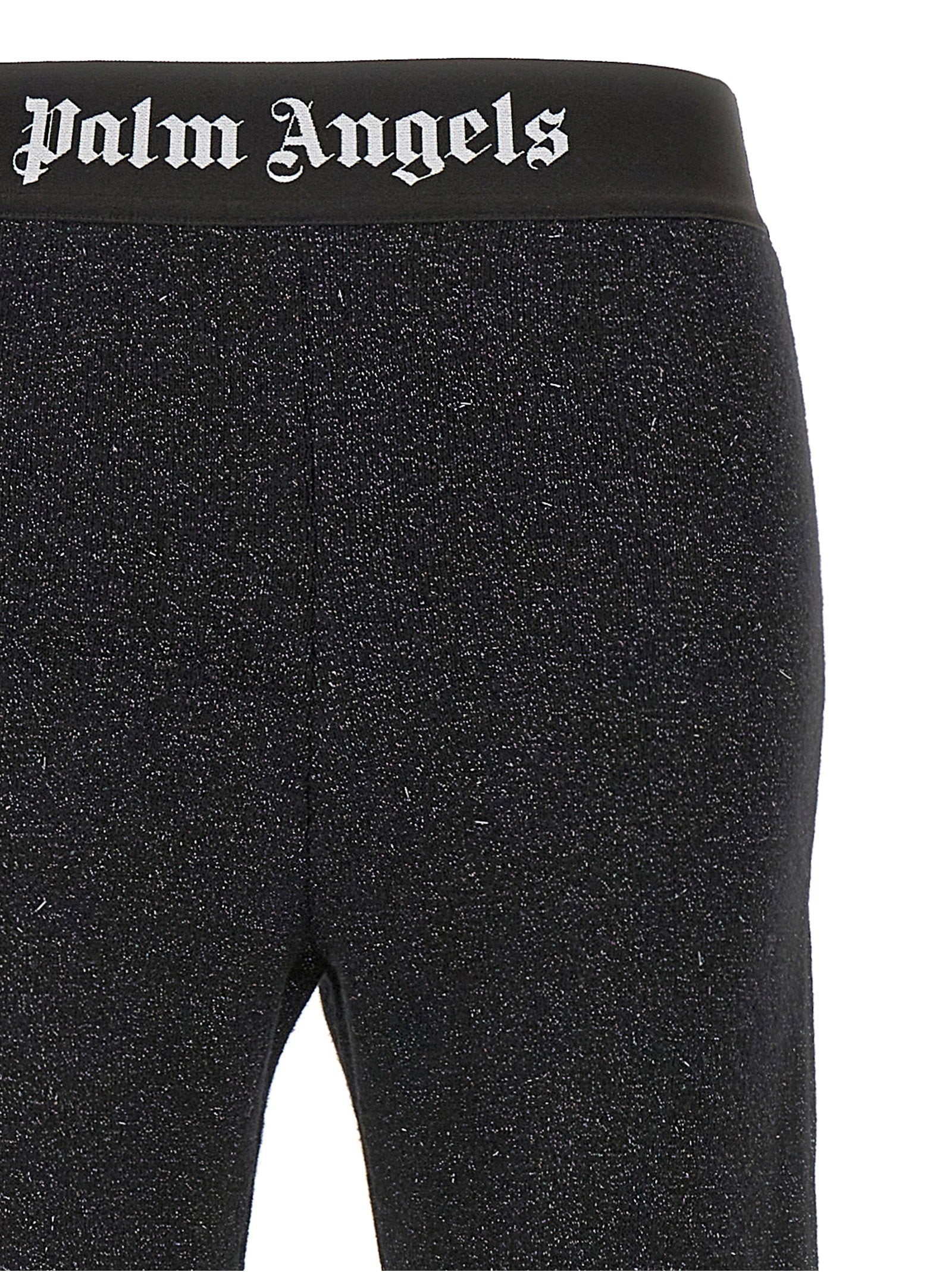 Palm Angels Logo Tape Pants Black