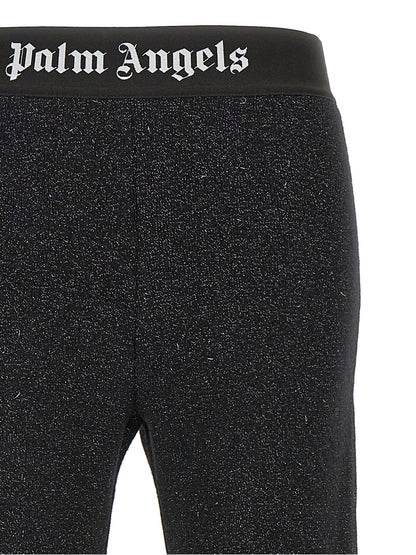 Palm Angels Logo Tape Pants Black