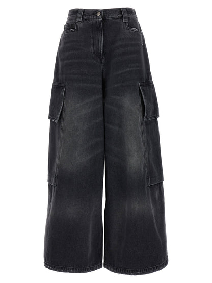 Palm Angels Parachute Jeans Gray