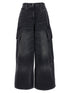 Palm Angels Parachute Jeans Gray