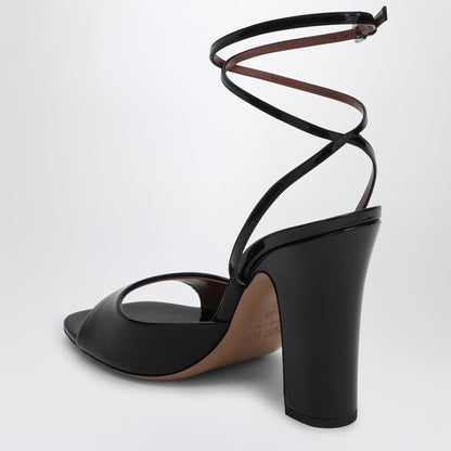Paris Texas Lara 100 Patent Leather High-Heeled Sandals Black
