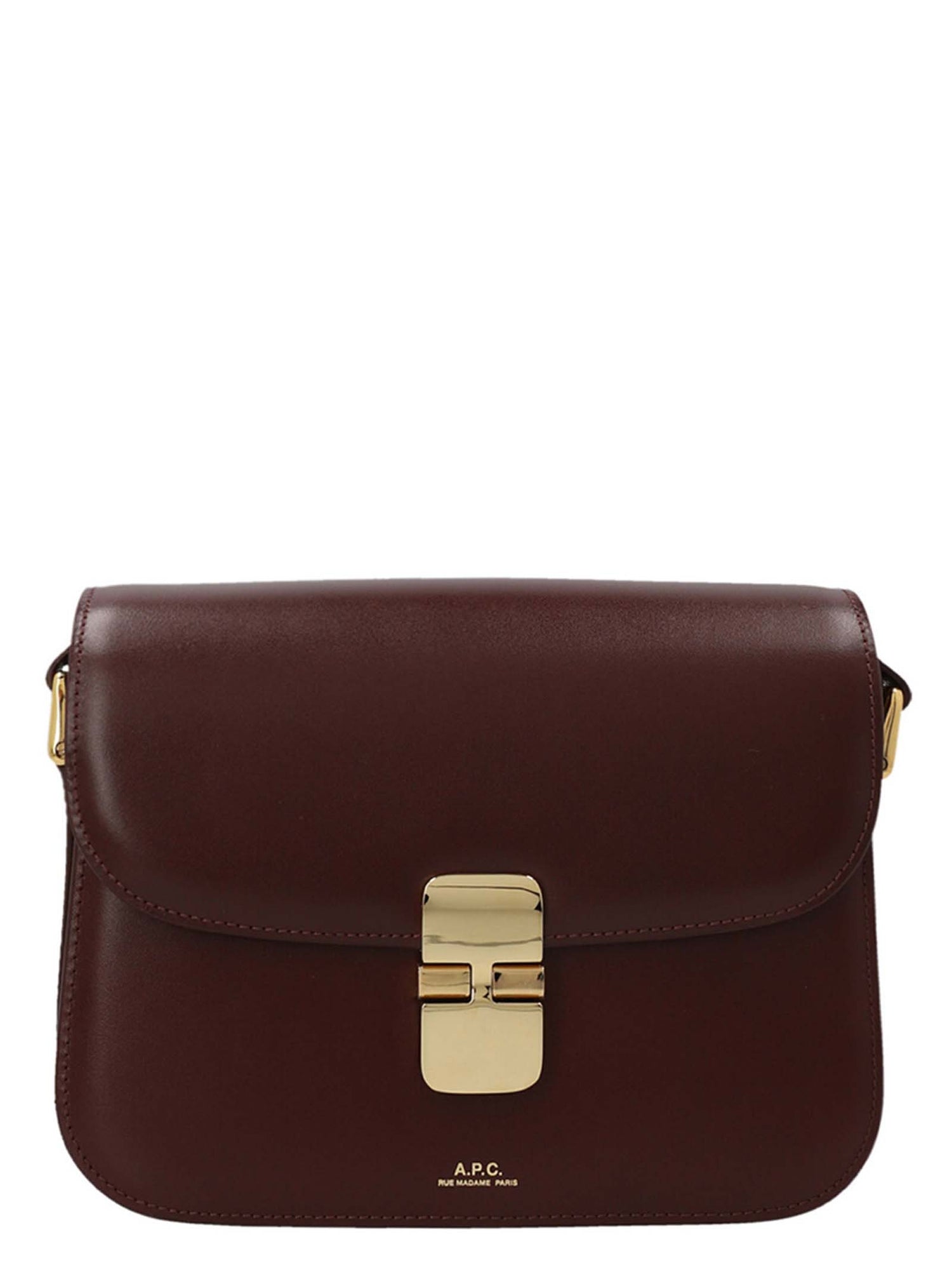 A.p.c. Grace Small Crossbody Bag Bordeaux