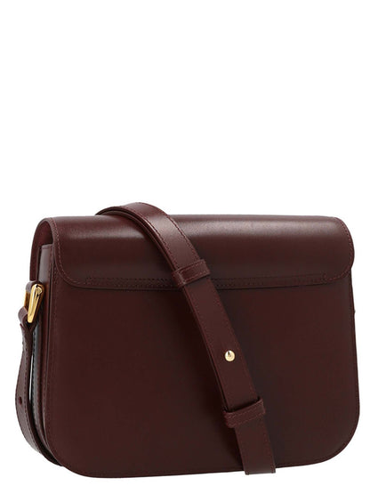 A.p.c. Grace Small Crossbody Bag Bordeaux