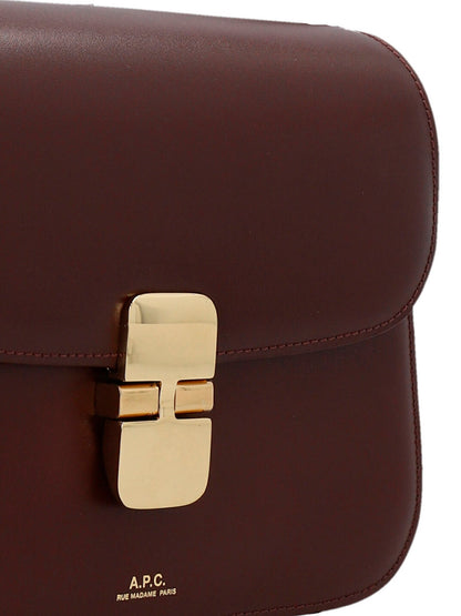 A.p.c. Grace Small Crossbody Bag Bordeaux